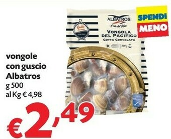 Pam Albatros Vongole Con Guscio offerta