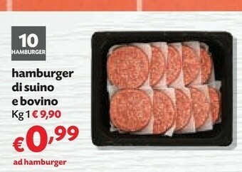 Pam Hamburger Di Suino E Bovino offerta