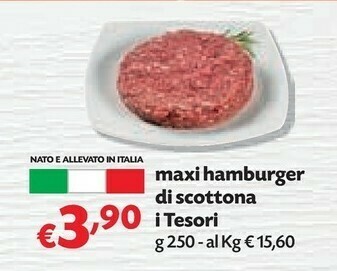 Pam I Tesori Maxi Hamburger Di Scottona offerta