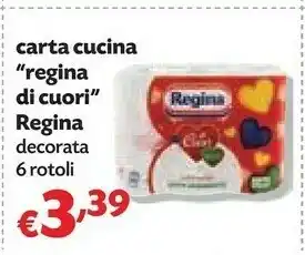 Pam Regina Carta Cucina Regina Di Cuori offerta