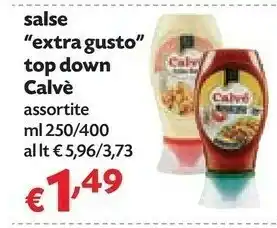 Pam Calvè Salse Extra Gusto Top Down offerta