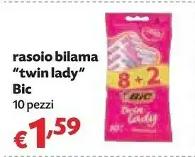 Pam Bic Rasoio Bilama Twin Lady offerta