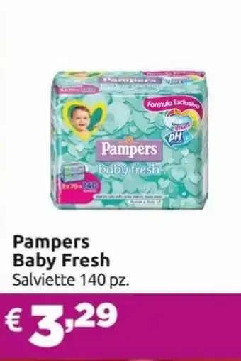 Saponi e profumi Pampers Baby Fresh 140 pz. offerta