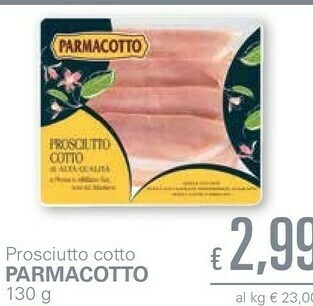 Unes Parmacotto Prosciutto cotto offerta