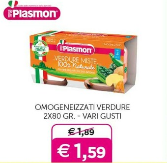Universo Bimbo Plasmon Omogeneizzati offerta