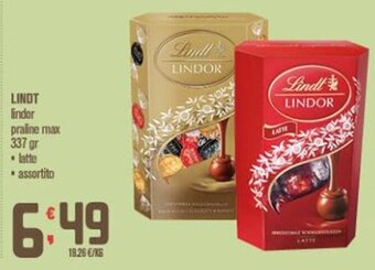Lindt Lindor praline max 337 gr