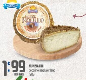 Ottimo Market Nunziatini pecorino paglia e fieno offerta