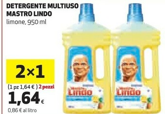 Coop Mastro lindo Pulizia pavimenti offerta