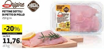 Coop Fettine Sottili Di Petto Di Pollo offerta