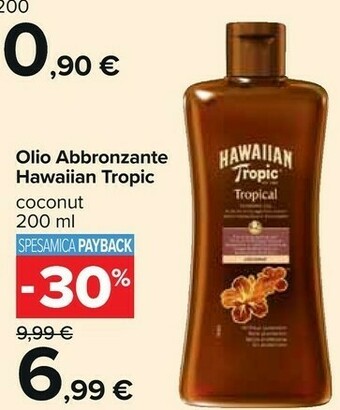 Carrefour Market Hawaiian Tropic Olio Abbronzante Coconut offerta
