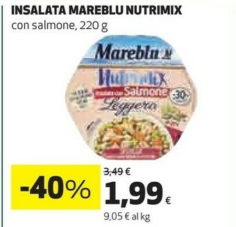 Coop Mareblu Nutrimix Insalata Con Salmone Leggera Sfiziosa 220 G(ml) offerta