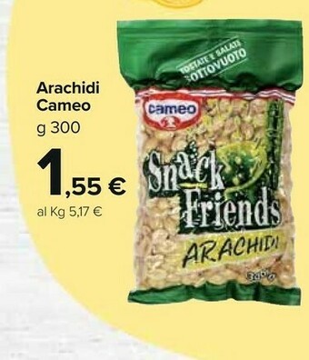 Carrefour Market Cameo Snack Friends Arachidi 300 G(ml) offerta