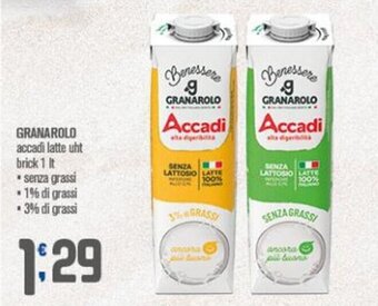 Ottimo Market Granarolo accadì latte uht brick 1 lt offerta