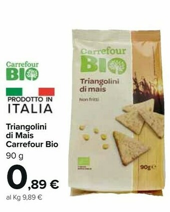 Carrefour Market Carrefour Bio Triangolini Di Mais offerta