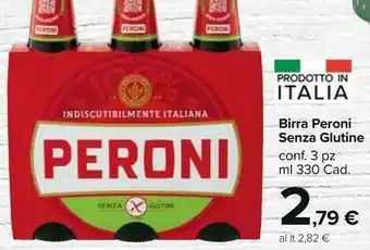 Carrefour Market Peroni Birra Senza Glutine 330 G(ml) offerta