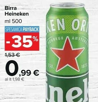 Heineken Birra Premium Quality 500 G(ml)