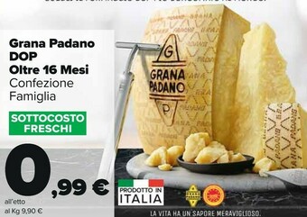 Carrefour Market Grana Padano Dop Oltre 16 Mesi offerta