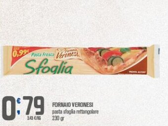 Ottimo Market Fornaio Veronesi pasta sfoglia rettangolare 230 gr offerta