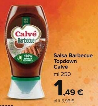 Carrefour Market Calvè Salsa Barbecue 250 G(ml) offerta