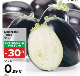 Carrefour Market Melanzane Tonde Sfuse offerta