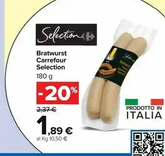 Carrefour Market Carrefour Bratwurst Selection 180 G offerta