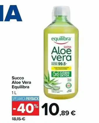 Carrefour Market Equilibra Succo Aloe Vera 1 L offerta