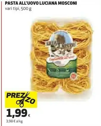 Coop Mosconi Pasta All'uovo offerta