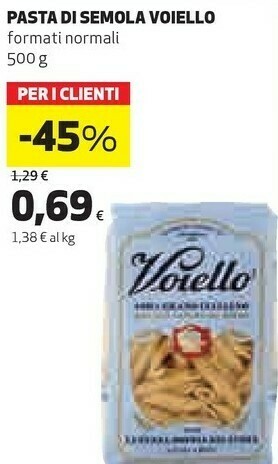 Coop Voiello Pasta Di Semola offerta
