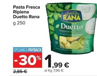 Carrefour Market Rana Duetto Salsiccia Patate 250 G(ml) offerta