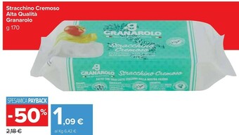 Carrefour Market Granarolo Stracchino Cremoso Alta Qualità offerta