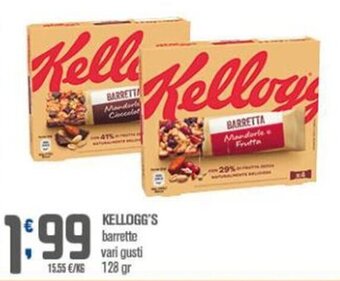 Kellogg's barrette vari gusti 128 gr