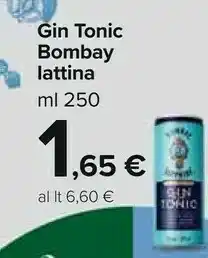 Carrefour Market Bombay Gin Tonic Lattina 250 Ml offerta