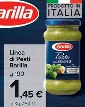 Carrefour Market Barilla Pesto Alla Genovese offerta
