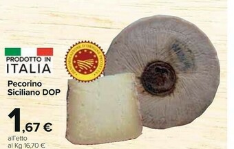 Carrefour Market Pecorino Siciliano Dop offerta