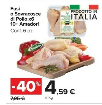 Carrefour Market Amadori Fusi O Sovracosce Di Pollo offerta