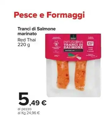 Carrefour Market Tranci Di Salmone Marinato 220 G offerta