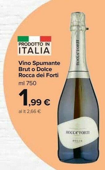 Carrefour Market Rocca Dei Forti Vino Spumante Brut O Dolce offerta