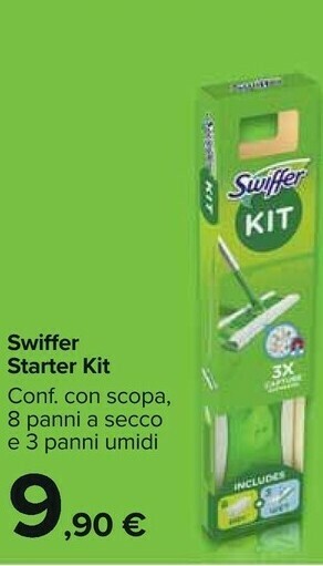 Carrefour Market Swiffer Starter Kit offerta