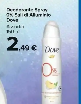 Carrefour Market Dove 8717163994252 Deodorante Deodorante Spray 150 Ml offerta
