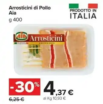 Carrefour Market Aia Carne Al Fuoco Stuzzichini Teneri Arrosticini Di Suino Italiano 400 G(ml) offerta