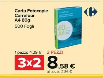 Carrefour Carta Fotocopie A4 80 G