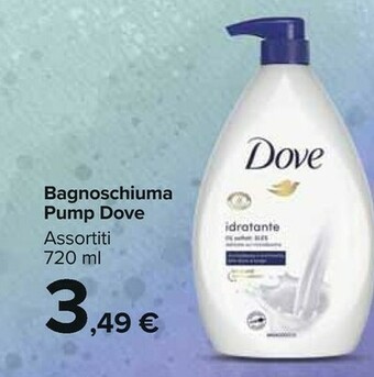 Carrefour Market Dove Bagnoschiuma Pump offerta