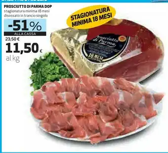 Coop Prosciutto Di Parma Dop Stagionatura Minima 18 Mesi offerta