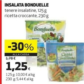 Coop Bonduelle Insalata offerta