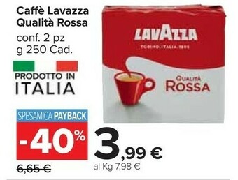 Carrefour Market Lavazza Caffè Qualità Rossa offerta
