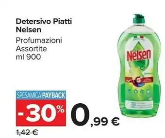 Carrefour Market Nelsen Detersivo Piatti 900 Ml offerta