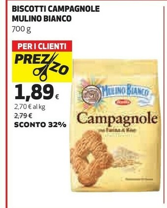 Coop Mulino Bianco Biscotti Mulino bianco offerta