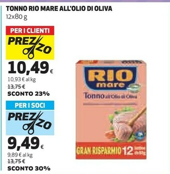 Coop Rio Mare Tonno Rio mare offerta