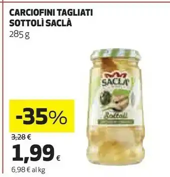 Coop Saclà Carciofini sott'olio offerta