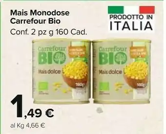 Carrefour Market Carrefour - Mais Dolce 160 G offerta